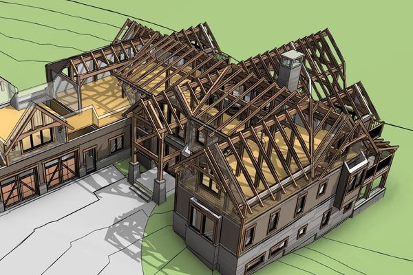 Great-Lakes-Legacy-Michigan-Canadian-Timberframes-Design-3D-Exploded-Timber